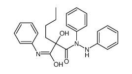 2-[anilino(phenyl)carbamoyl]-2-hydroxy-N-phenylhexanamide结构式