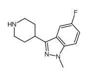 5-fluoro-1-methyl-3-piperidin-4-ylindazole Structure
