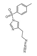 4-(2-azidoethyl)-1-tosyl-1H-imidazole结构式