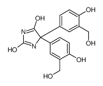 5,5-bis[4-hydroxy-3-(hydroxymethyl)phenyl]imidazolidine-2,4-dione Structure