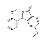 5-methoxy-3-(2-methoxyphenyl)-3H-2-benzofuran-1-one Structure