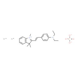 2-[2-[4-(diethylamino)phenyl]vinyl]-1,3,3-trimethyl-3H-indolium dihydrogen phosphate picture