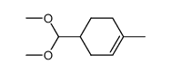 Cyclohexene, 4-(dimethoxymethyl)-1-methyl-结构式