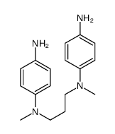 4-N-[3-(4-amino-N-methylanilino)propyl]-4-N-methylbenzene-1,4-diamine结构式