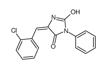 (5Z)-5-[(2-chlorophenyl)methylidene]-3-phenylimidazolidine-2,4-dione结构式