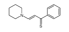 1-phenyl-3-piperidin-1-ylprop-2-ene-1-thione结构式