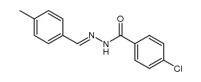 N'-(4-methylbenzylidene)-4-chlorobenzohydrazide结构式