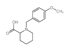 1-[(4-methoxyphenyl)methyl]piperidine-2-carboxylic acid Structure