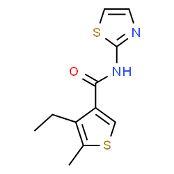 3-Thiophenecarboxamide,4-ethyl-5-methyl-N-2-thiazolyl-(9CI) Structure