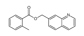 quinolin-7-ylmethyl 2-methylbenzoate结构式