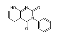 5-Allyl-1-phenylbarbituric acid Structure