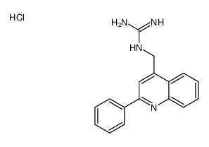 [N'-[(2-phenylquinolin-4-yl)methyl]carbamimidoyl]azanium,chloride Structure