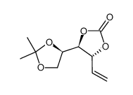 D-arabino-Hex-1-enitol, 1,2-dideoxy-5,6-O-(1-methylethylidene)-, cyclic carbonate (9CI) structure