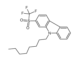 9-octyl-2-(trifluoromethylsulfonyl)carbazole Structure