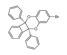 bromo-7 diphenyl-4b,10a dihydro-4b,10a benzo[3,4]cyclobuta[1,2-b]benzodioxinne-1,4结构式