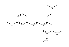 2-[2-(N,N-dimethylamiono)ethyl]-3',4,5-trimethoxystilbene结构式