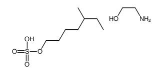 (2-hydroxyethyl)ammonium 5-methylheptyl sulphate structure