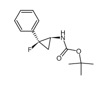 ((1S,2S)-2-fluoro-2-phenyl-cyclopropyl)-carbamic acid tert-butyl ester Structure