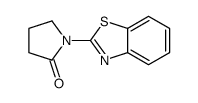 2-Pyrrolidinone,1-(2-benzothiazolyl)-(9CI) structure