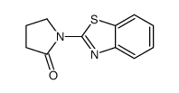 2-Pyrrolidinone,1-(2-benzothiazolyl)-(9CI) Structure