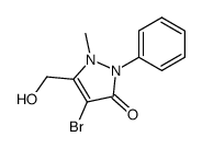 3-hydroxymethyl-4-bromoantipyrine Structure