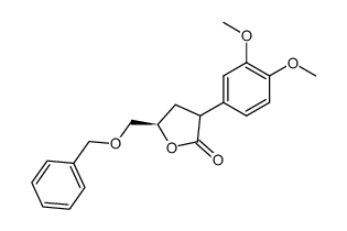 (5R)-5-((benzyloxy)methyl)-3-(3,4-dimethoxyphenyl)dihydrofuran-2(3H)-one结构式