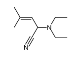 2-(diethylamino)-4-methyl-3-pentenenitrile Structure