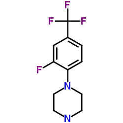 1-(2-Fluoro-4-(trifluoromethyl)phenyl)piperazine structure