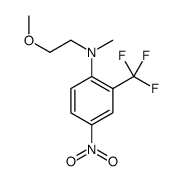 N-(2-methoxyethyl)-N-methyl-4-nitro-2-(trifluoromethyl)aniline结构式