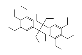 5-[3,4-diethyl-4-(3,4,5-triethylphenyl)hexan-3-yl]-1,2,3-triethylbenzene结构式