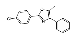 2-(4-chlorophenyl)-5-methyl-4-phenyl-1,3-oxazole Structure