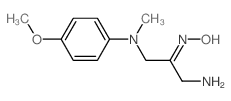 (NZ)-N-[1-amino-3-[(4-methoxyphenyl)-methyl-amino]propan-2-ylidene]hydroxylamine Structure