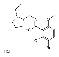 2-((3-Bromo-2,6-dimethoxybenzamido)methyl)-1-ethylpyrrolidine hydrochl oride结构式