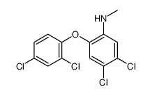 4,5-dichloro-2-(2,4-dichlorophenoxy)-N-methylaniline结构式