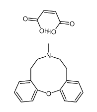 6,7,8,9-tetrahydro-7-methyl-5H-dibenz[b,i][1,6]oxazecinium hydrogen maleate picture