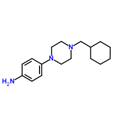 4-[4-(Cyclohexylmethyl)-1-piperazinyl]aniline Structure