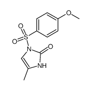 1-((4-methoxyphenyl)sulfonyl)-4-methyl-1,3-dihydro-2H-imidazol-2-one Structure