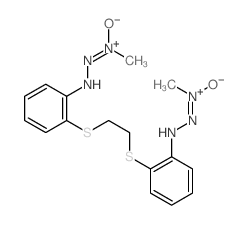 N-[2-[2-[2-(hydroxy-methyl-amino)diazenylphenyl]sulfanylethylsulfanyl]phenyl]diazenyl-N-methyl-hydroxylamine Structure