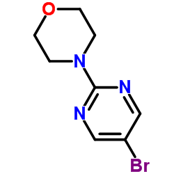 4-(5-Bromo-2-pyrimidinyl)morpholine structure