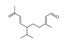 3,9-dimethyl-6-propan-2-yldeca-2,7,9-trienal Structure
