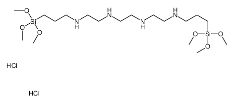 N,N'-bis[2-[[3-(trimethoxysilyl)propyl]amino]ethyl]ethylenediamine dihydrochloride Structure