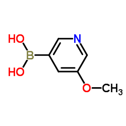 5-甲氧基吡啶-3-硼酸结构式