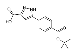 5-(4-(TERT-BUTOXYCARBONYL)PHENYL)-1H-PYRAZOLE-3-CARBOXYLIC ACID Structure