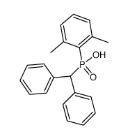 (2,6-dimethylphenyl)(diphenylmethyl)phosphinic acid结构式