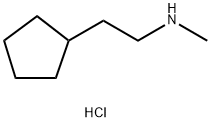 N-Methyl cyclopentaneethanaMine HCl structure