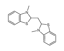 2,2'-Methylenbis(2,3-dihydro-3-methylbenzothiazol) Structure