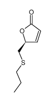 (-)-(S)-5-n-propylthiomethyloxol-3-en-2-one结构式