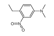 4-ethyl-N,N-dimethyl-3-nitro-aniline结构式