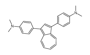 4-[3-[4-(dimethylamino)phenyl]azulen-1-yl]-N,N-dimethylaniline Structure