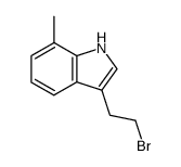 1H-INDOLE,3-(2-BROMOETHYL)-7-METHYL- structure